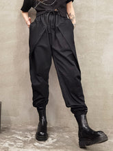 Women Solid Color Slimming Drape Loose Casual Pants